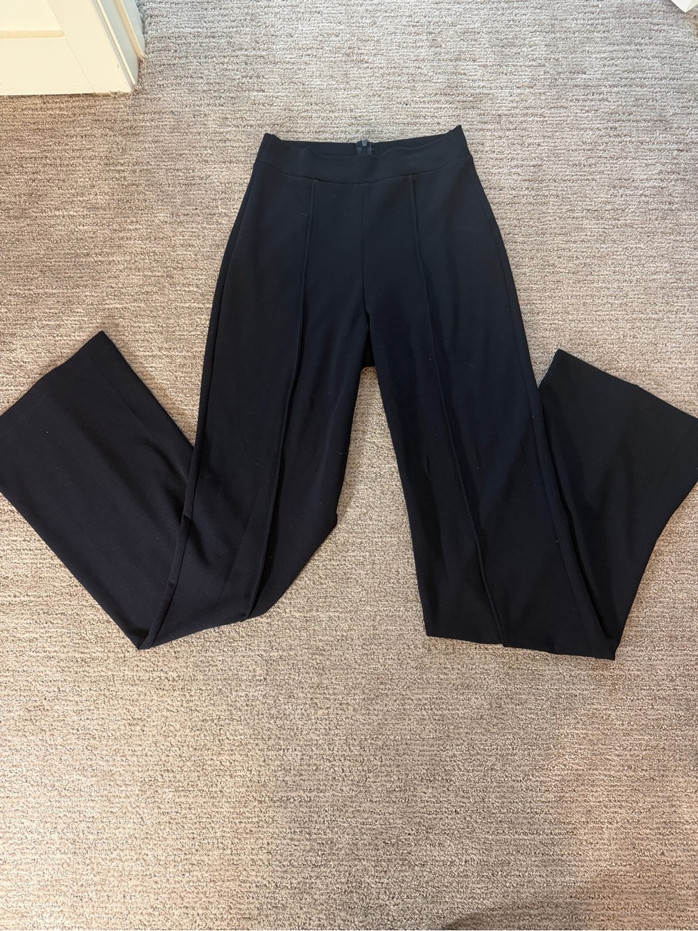 Navy Blue Wide-Leg trouser Pants